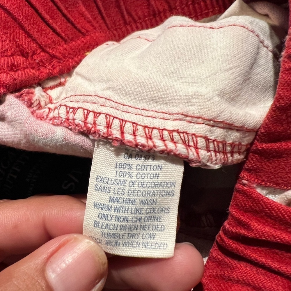 Vintage American Eagle Y2K Men's Size Small Red Penguin Print Lounge Pants - Picture 6 of 6